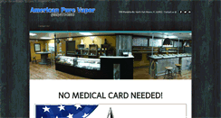 Desktop Screenshot of americanpurevapor.com