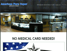 Tablet Screenshot of americanpurevapor.com